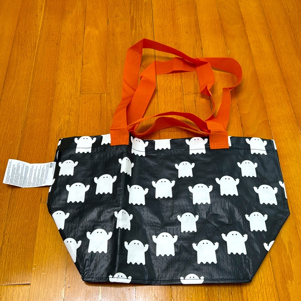 👻 IKEA Kustfyr Reusable Bag Halloween Ghosts 505.996.33 Trick or Treat - Picture 3 of 7